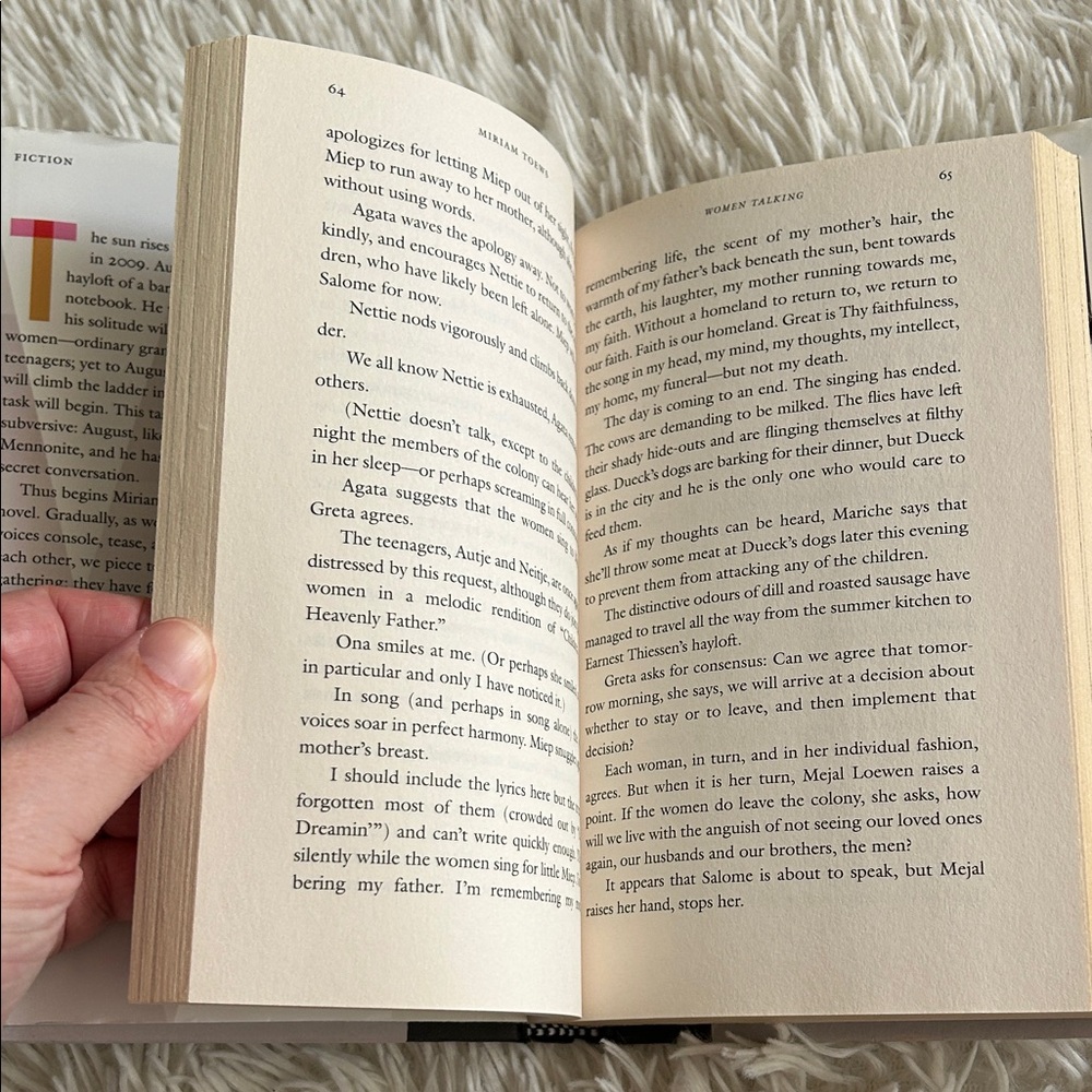 Women' Talking Novel - by Miriam Toews , Black Cover with Colorful Text - Picture 5 of 8